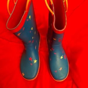 Girls size 2 rain boots, unicorn